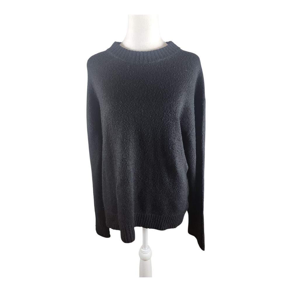 American Eagle (AEO) Black Soft Cozy Pullover Sweater Minimalist Basi Chic